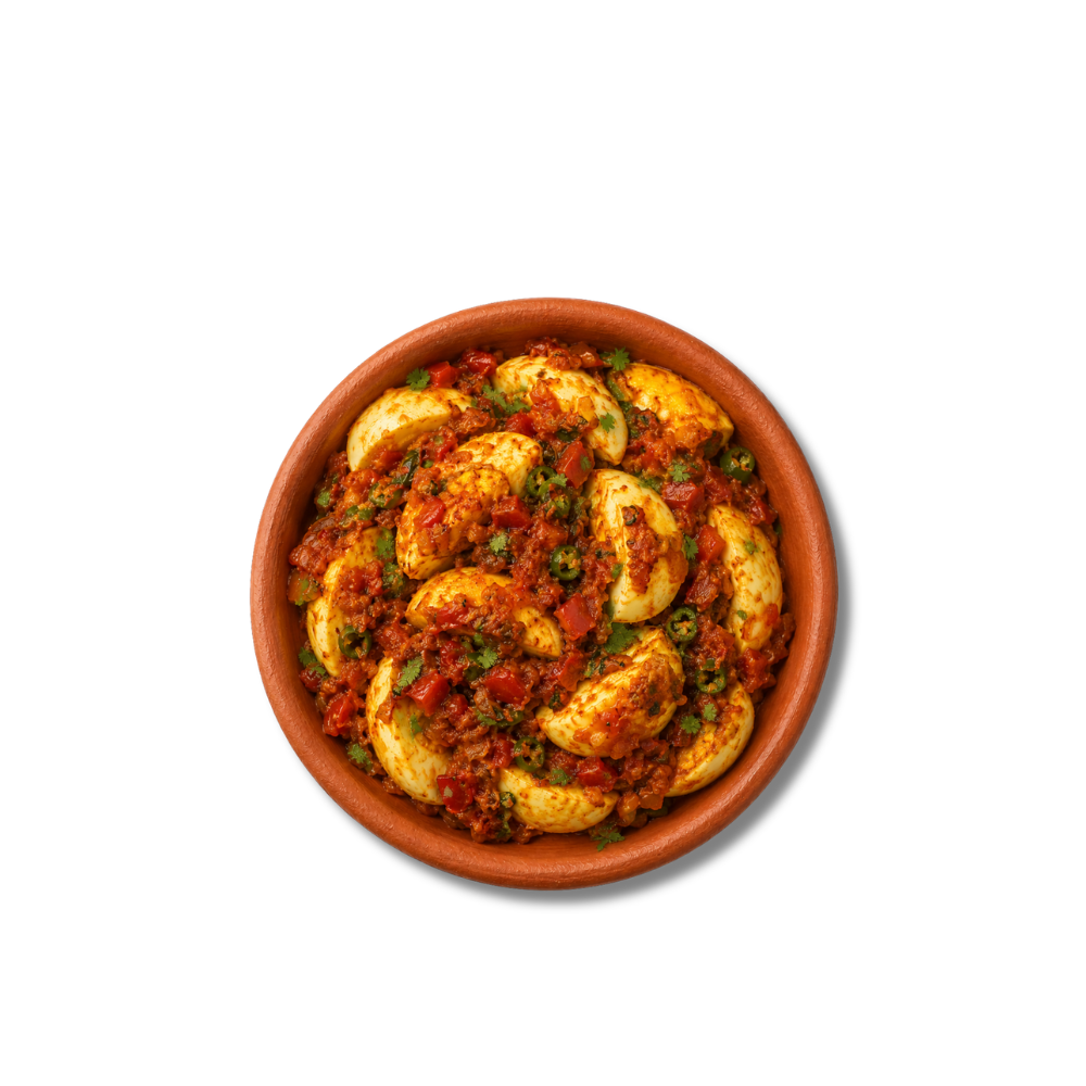 Boiled Egg Bhurji (Desi Ghee)